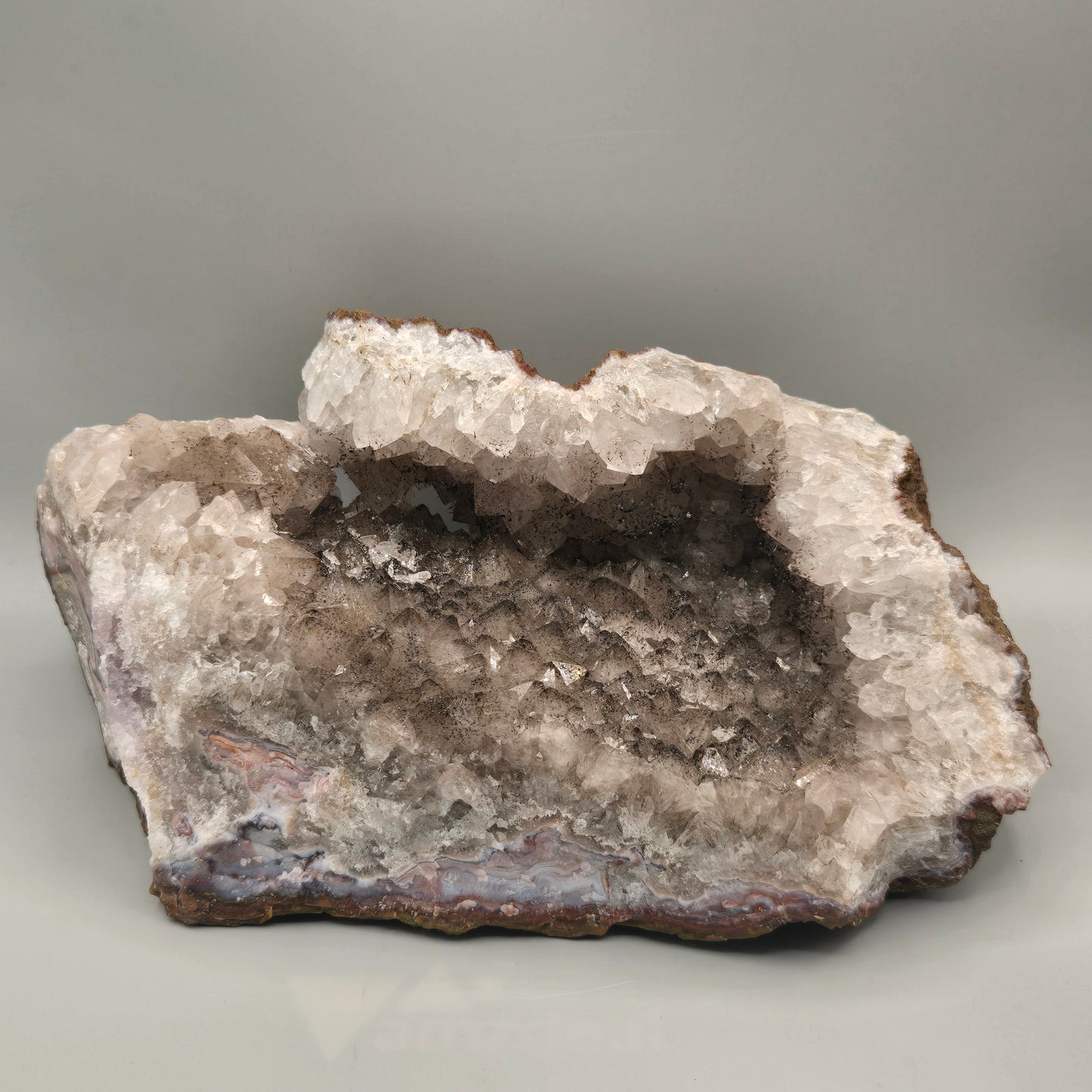 Quartz Cluster with Gothite 208