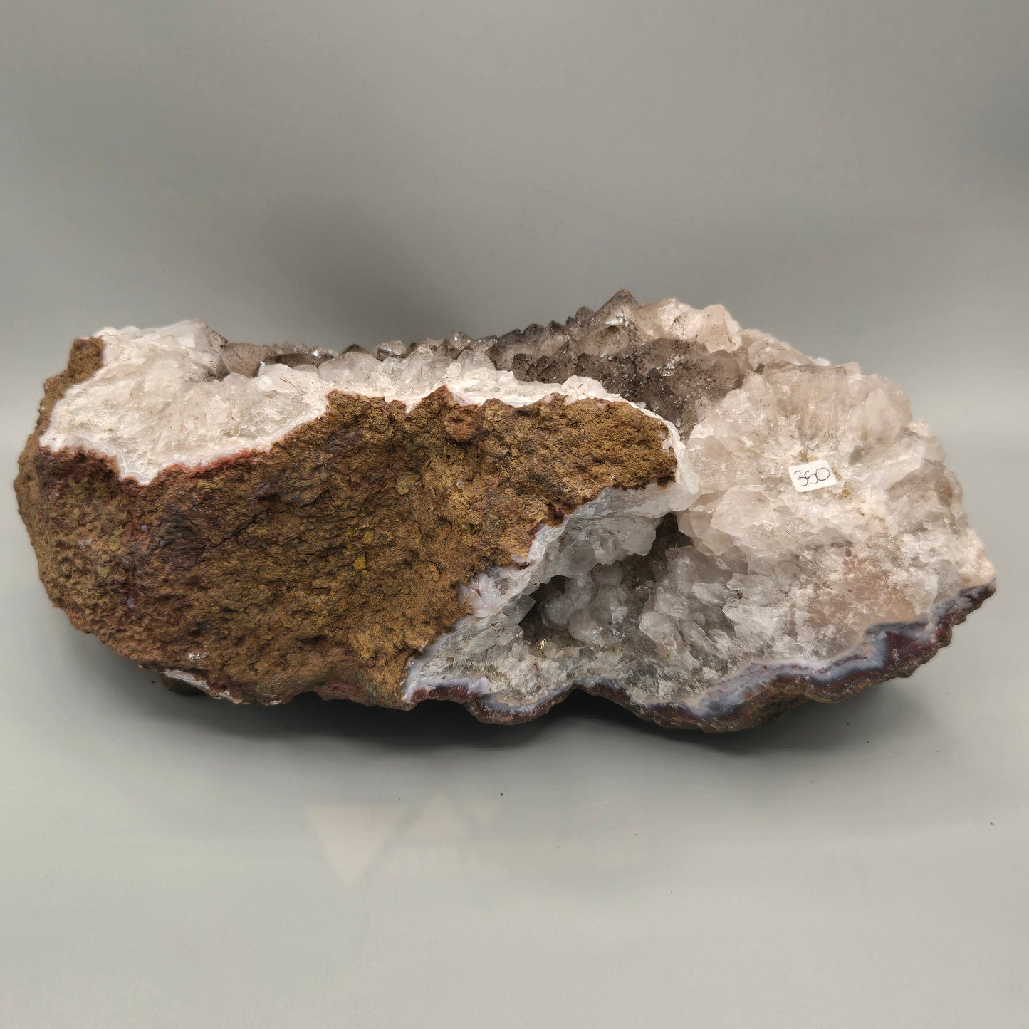 Quartz Cluster with Gothite 208