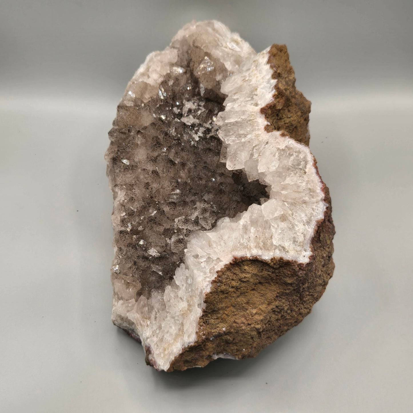 Quartz Cluster with Gothite 208