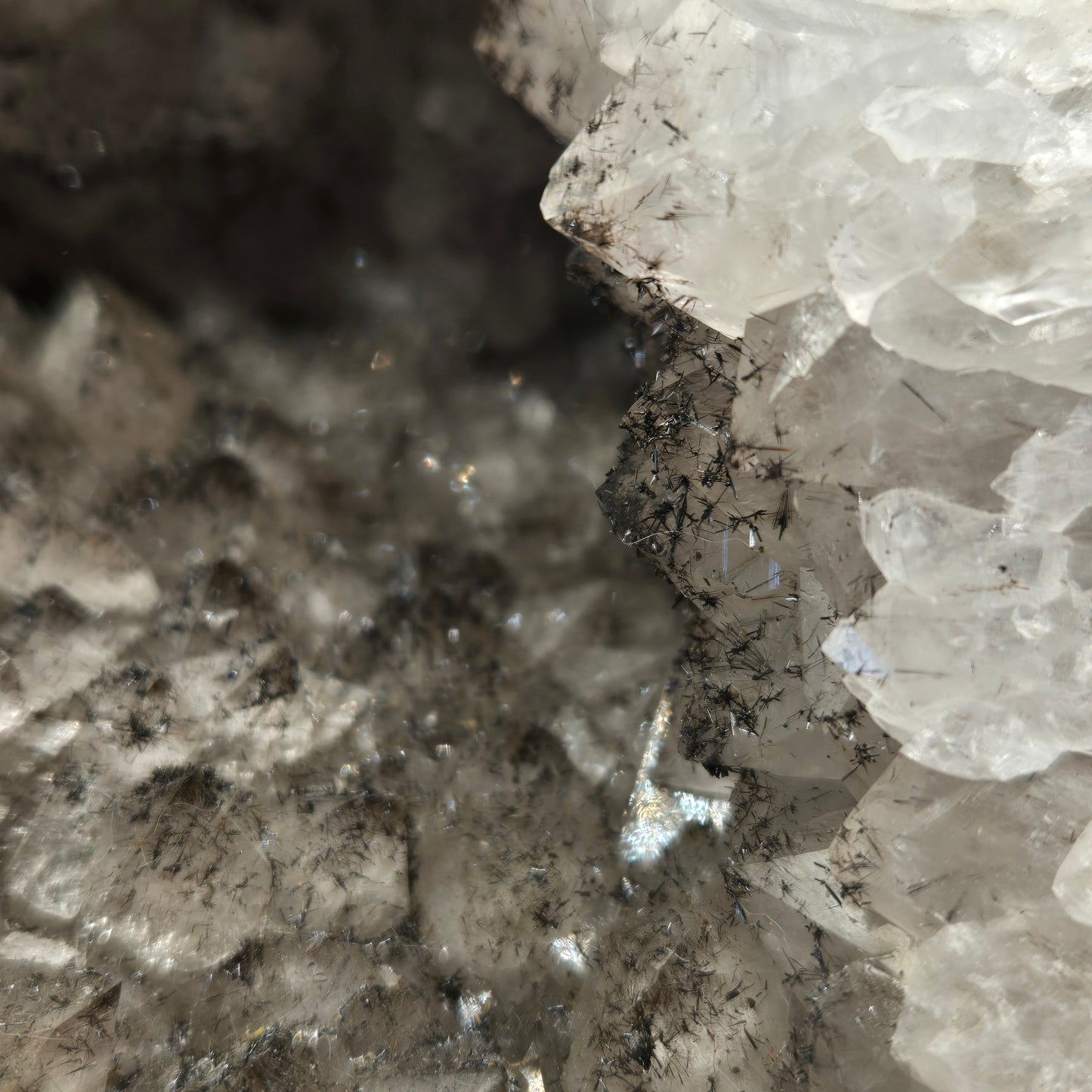 Quartz Cluster with Gothite 208