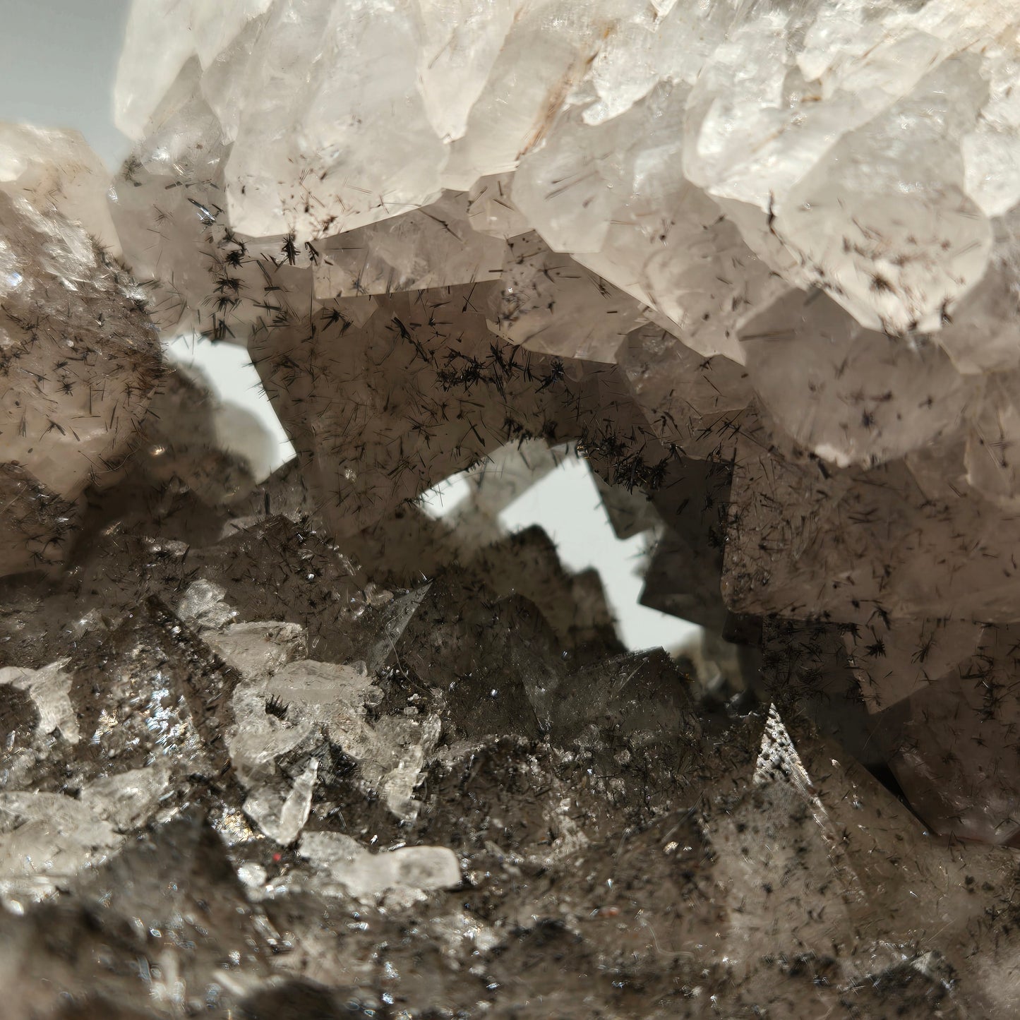 Quartz Cluster with Gothite 208