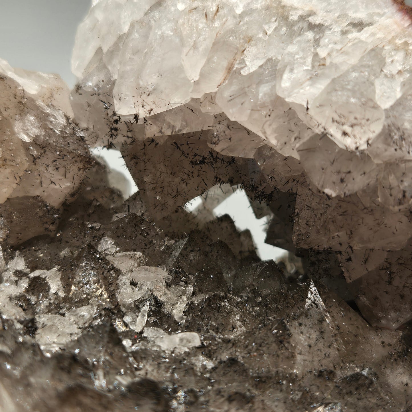 Quartz Cluster with Gothite 208