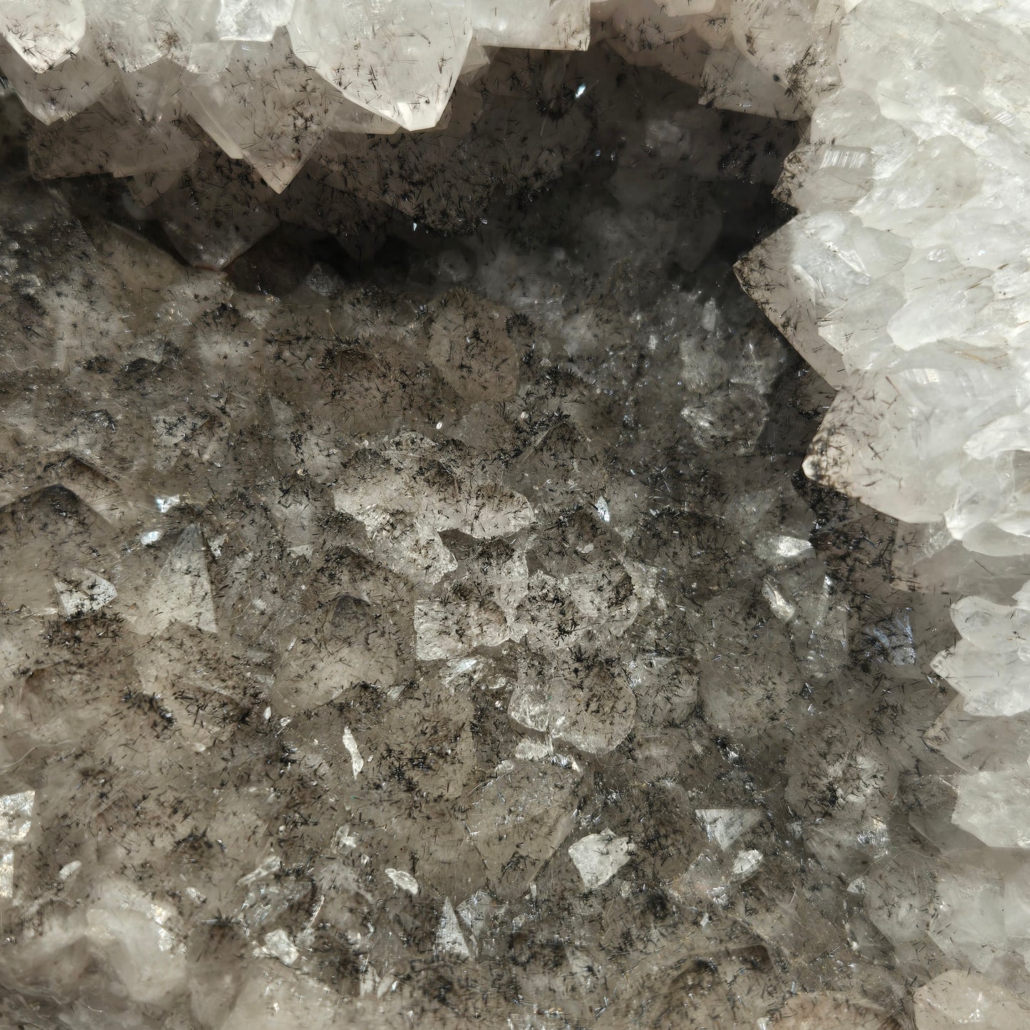 Quartz Cluster with Gothite 208
