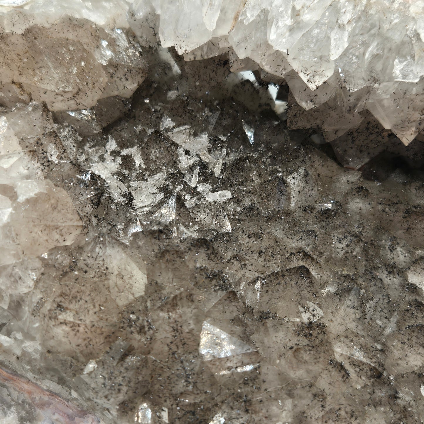 Quartz Cluster with Gothite 208