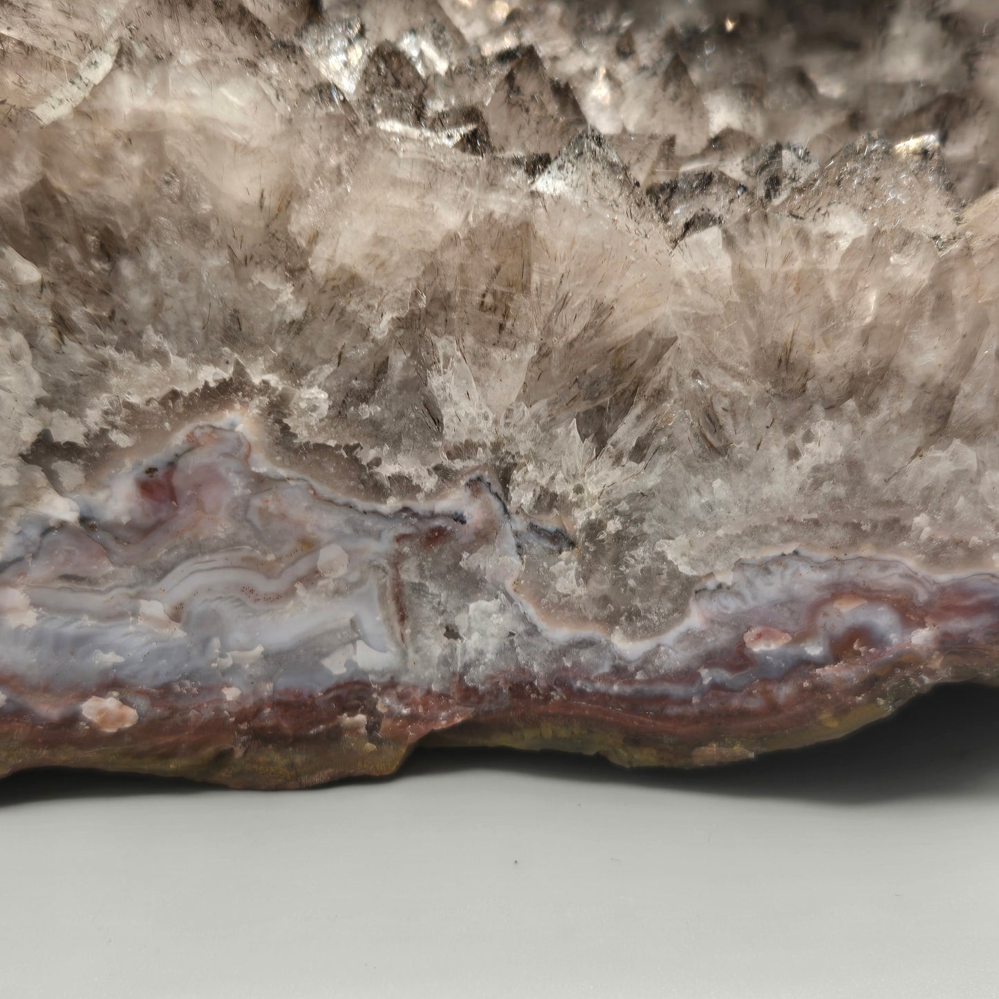 Quartz Cluster with Gothite 208
