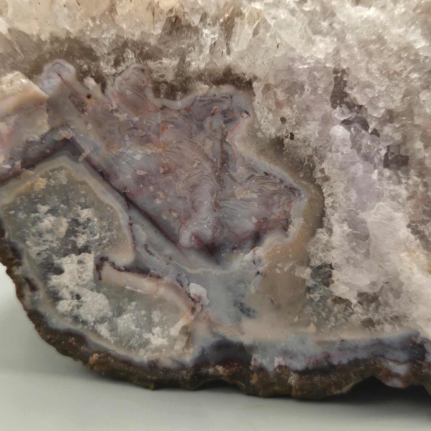 Quartz Cluster with Gothite 208