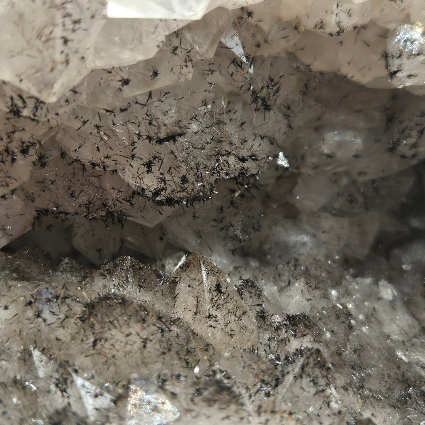 Quartz Cluster with Gothite 208