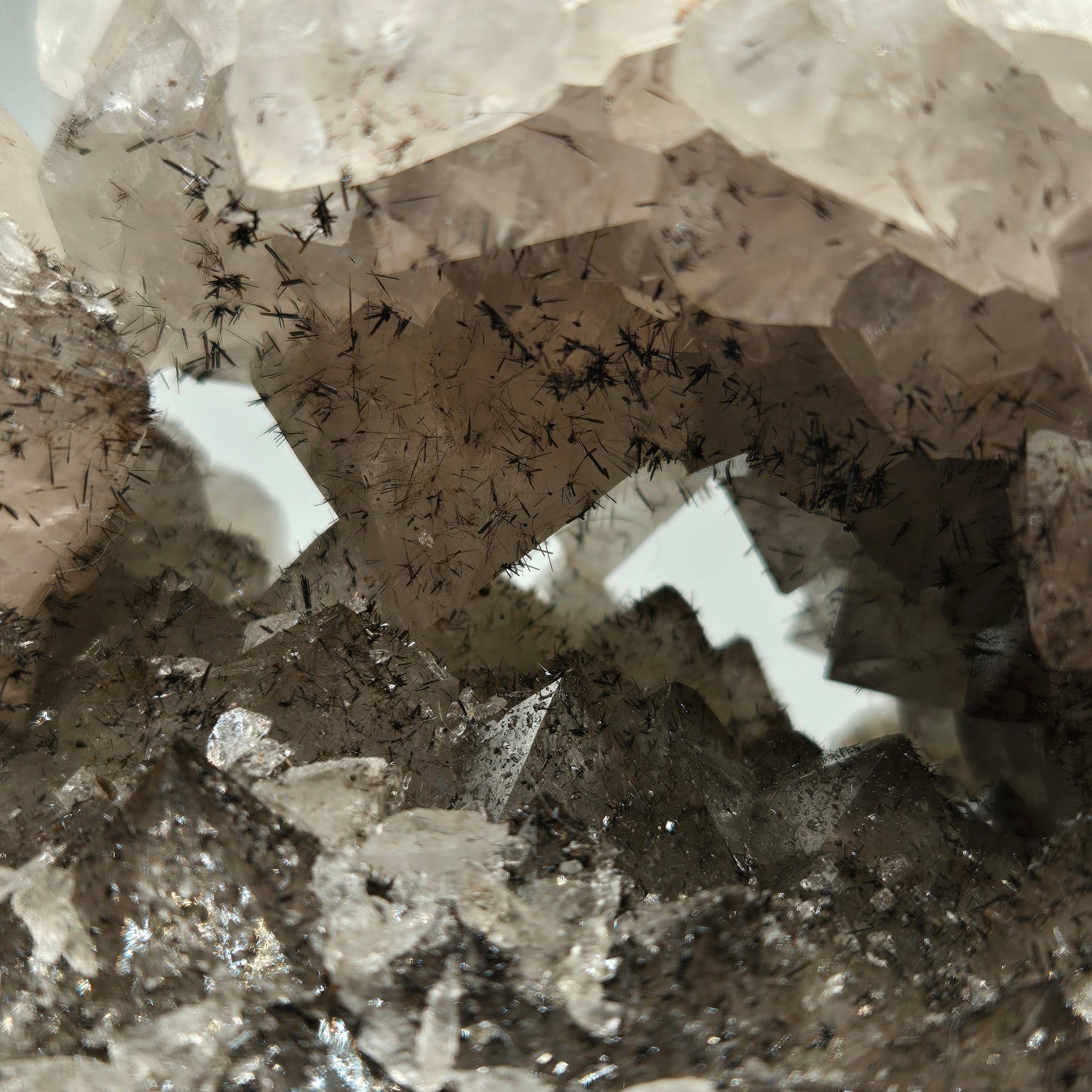 Quartz Cluster with Gothite 208