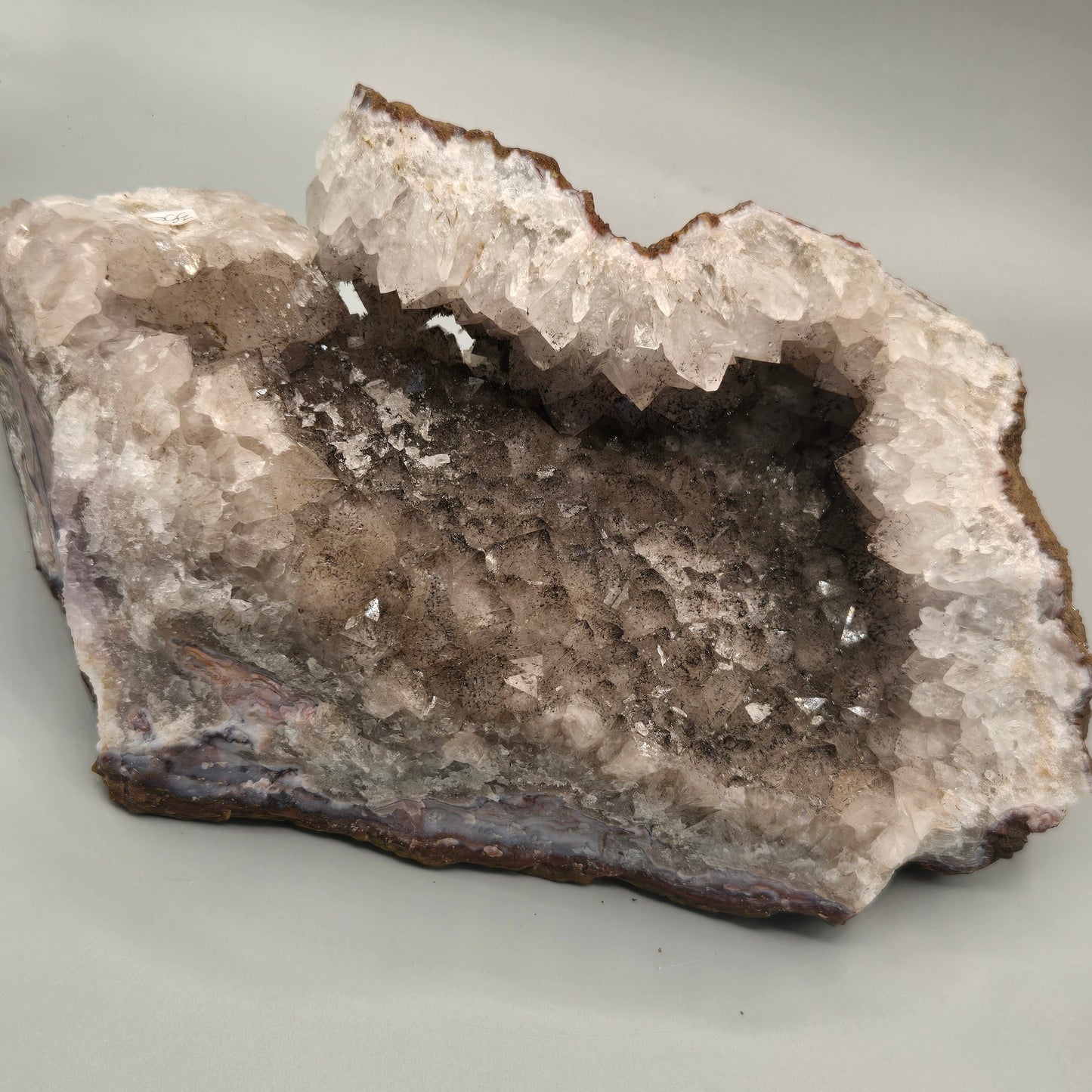 Quartz Cluster with Gothite 208