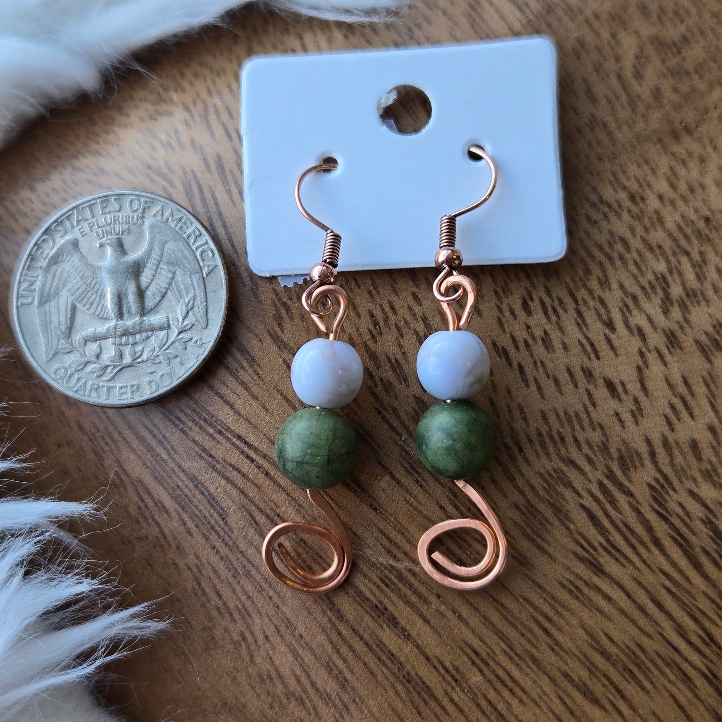 Nephrite Jade Earrings 1078
