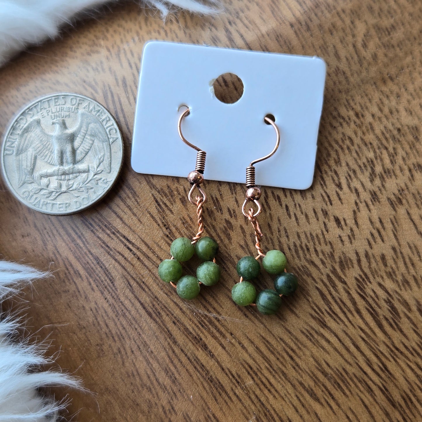 Nephrite Jade Earrings 1079