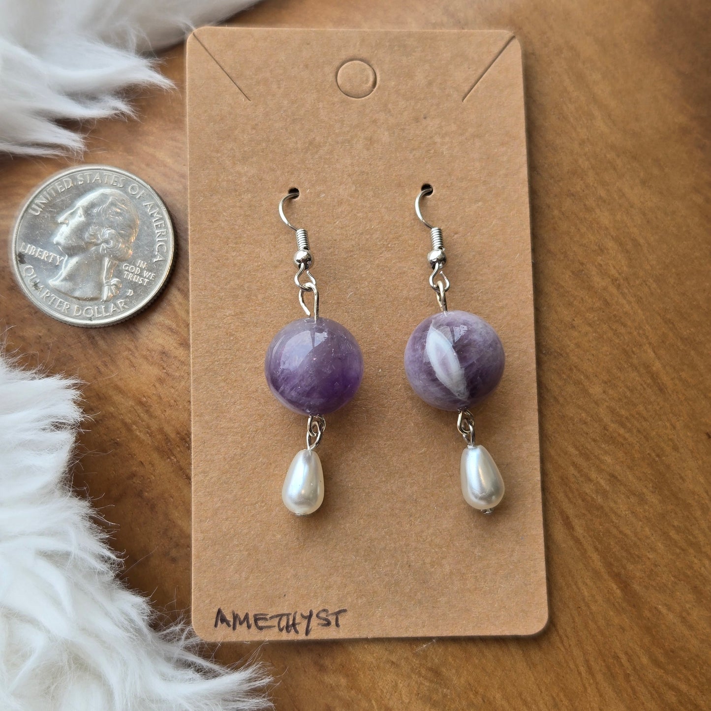 Amethyst Earrings 1158