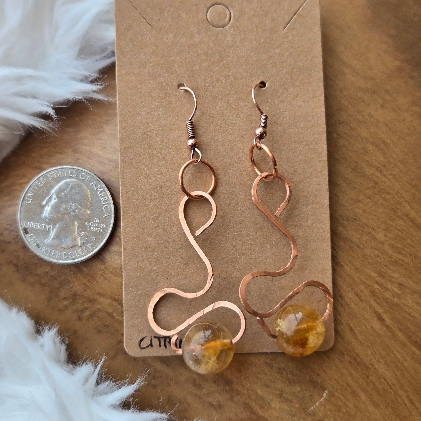 Citrine Earrings 1164