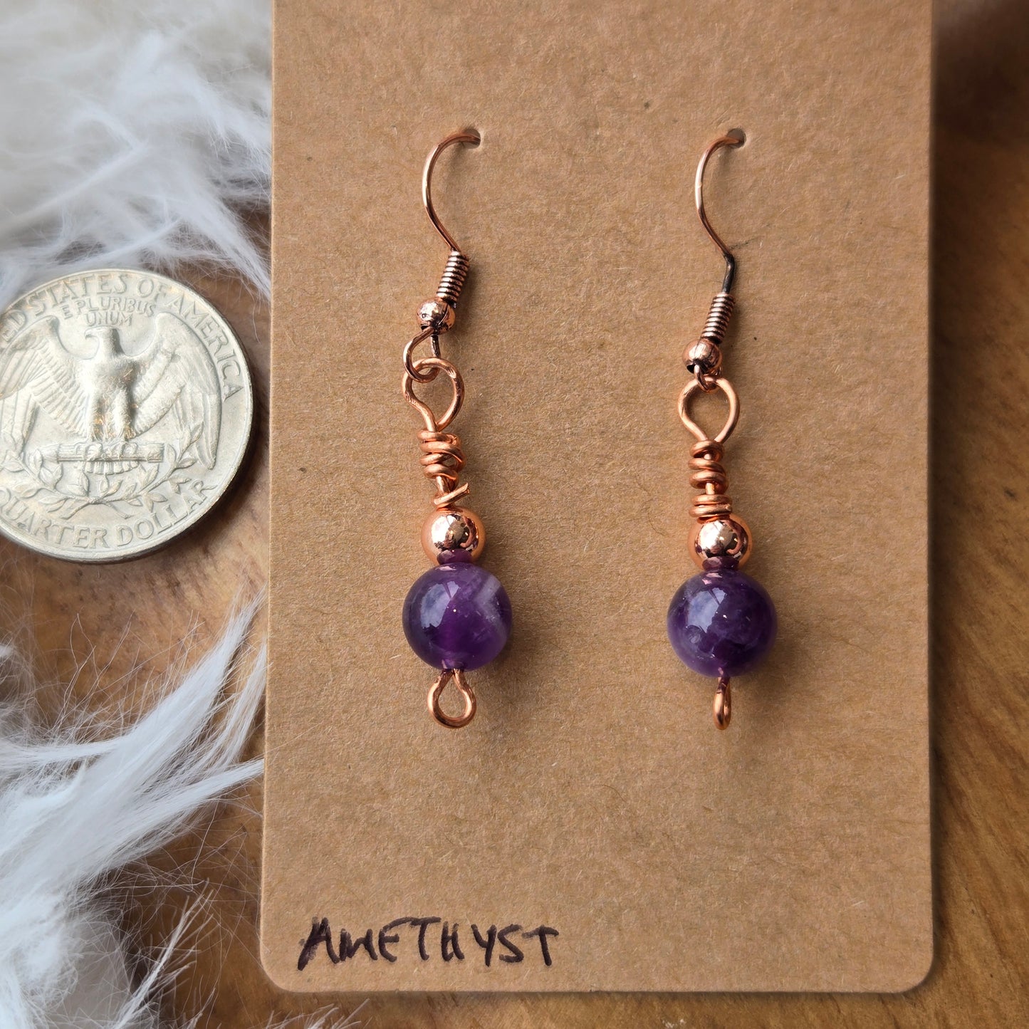 Amethyst Earrings 1189