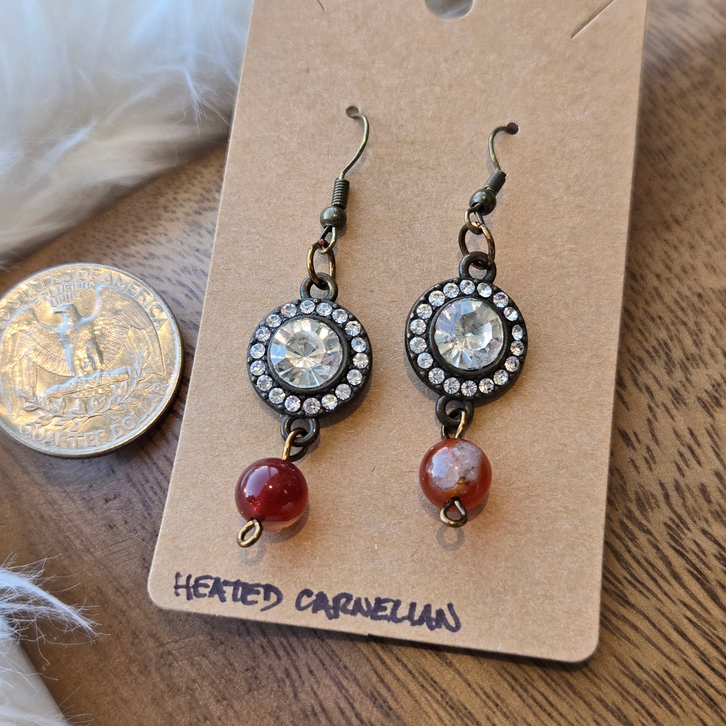 Heated Carnelian Earrings 1194