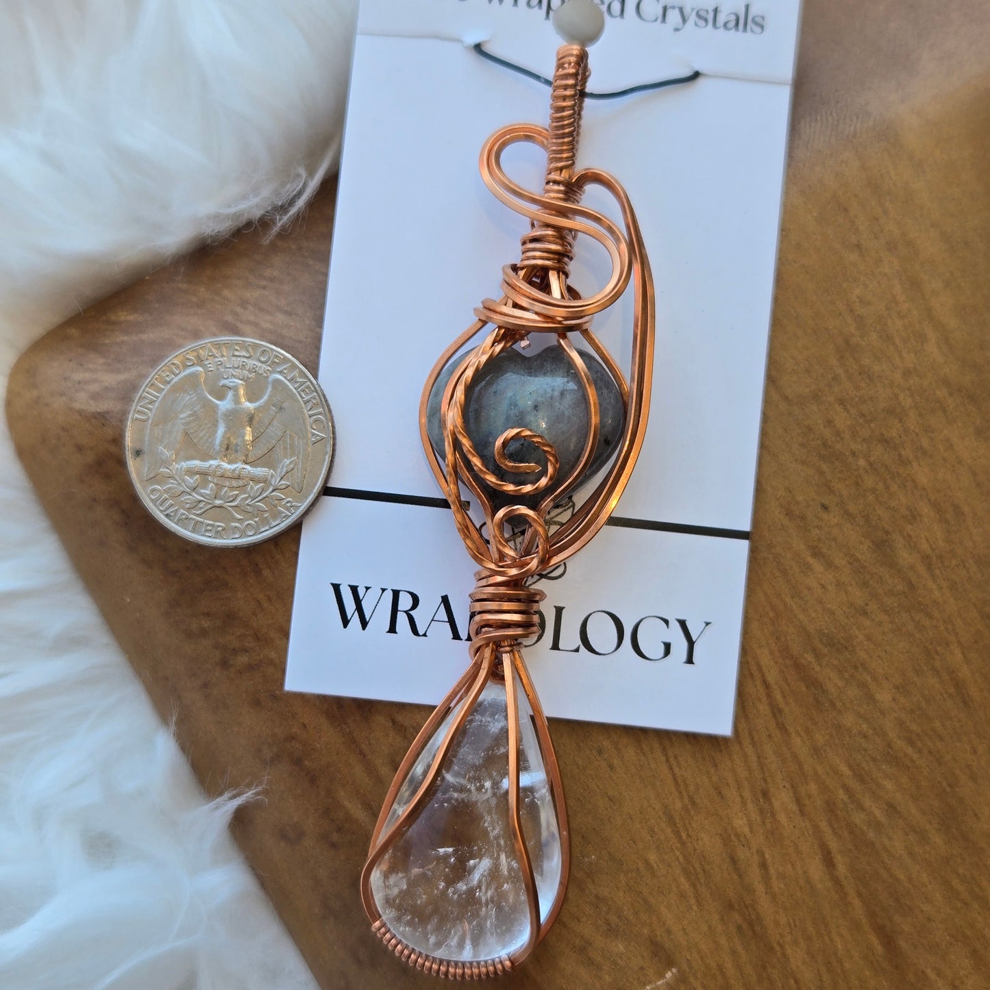 Labradorite & Clear Quartz 1203