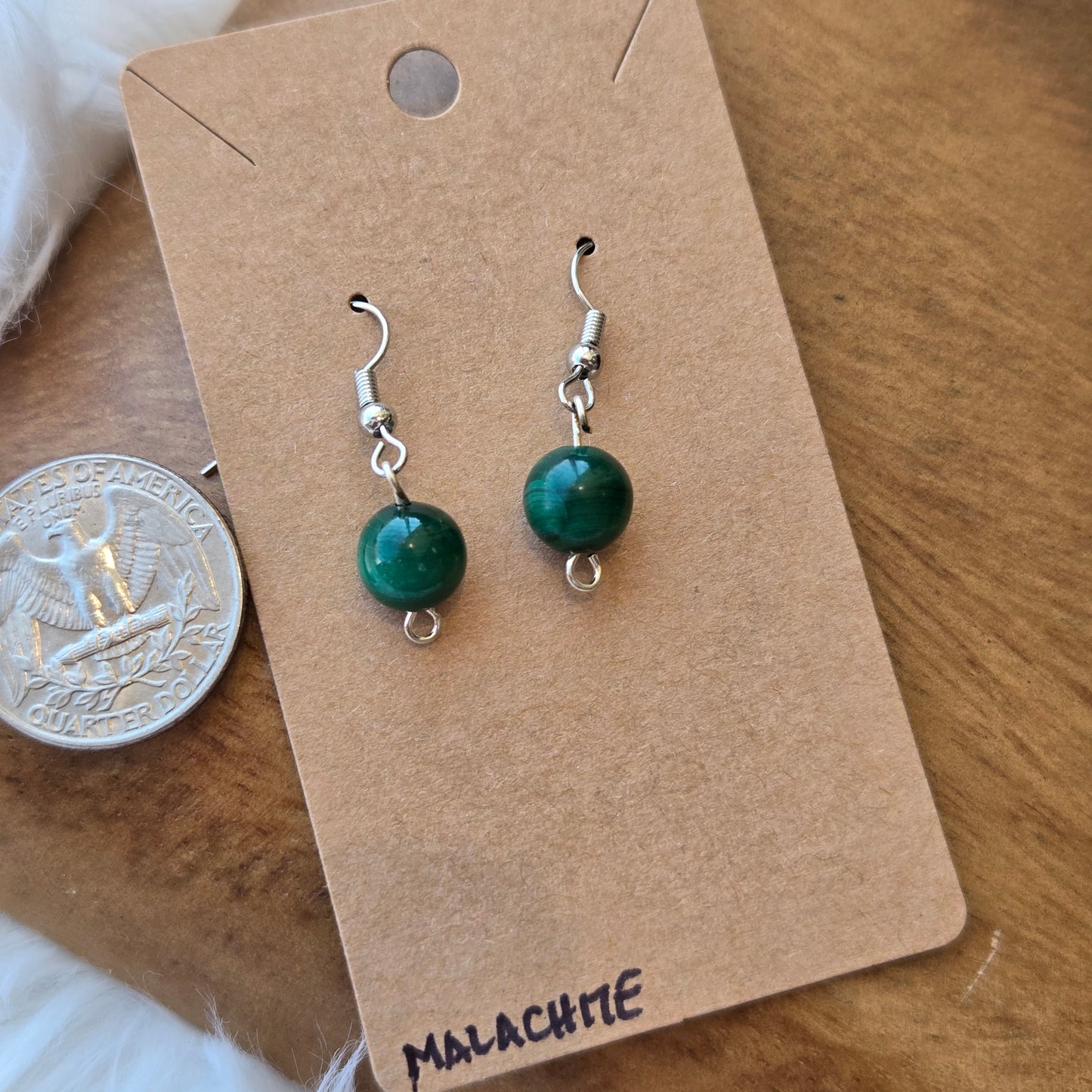 Malachite Earrings 1206