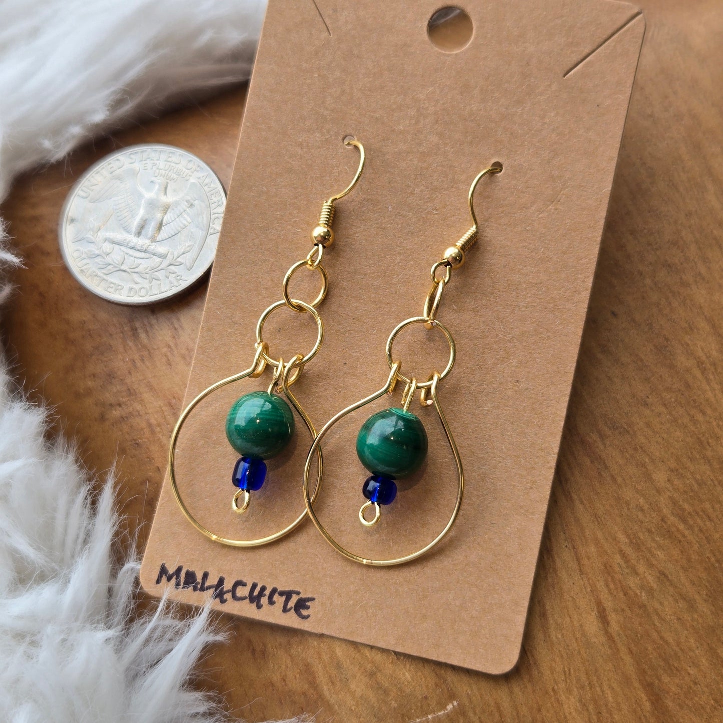 Malachite Earrings 1211
