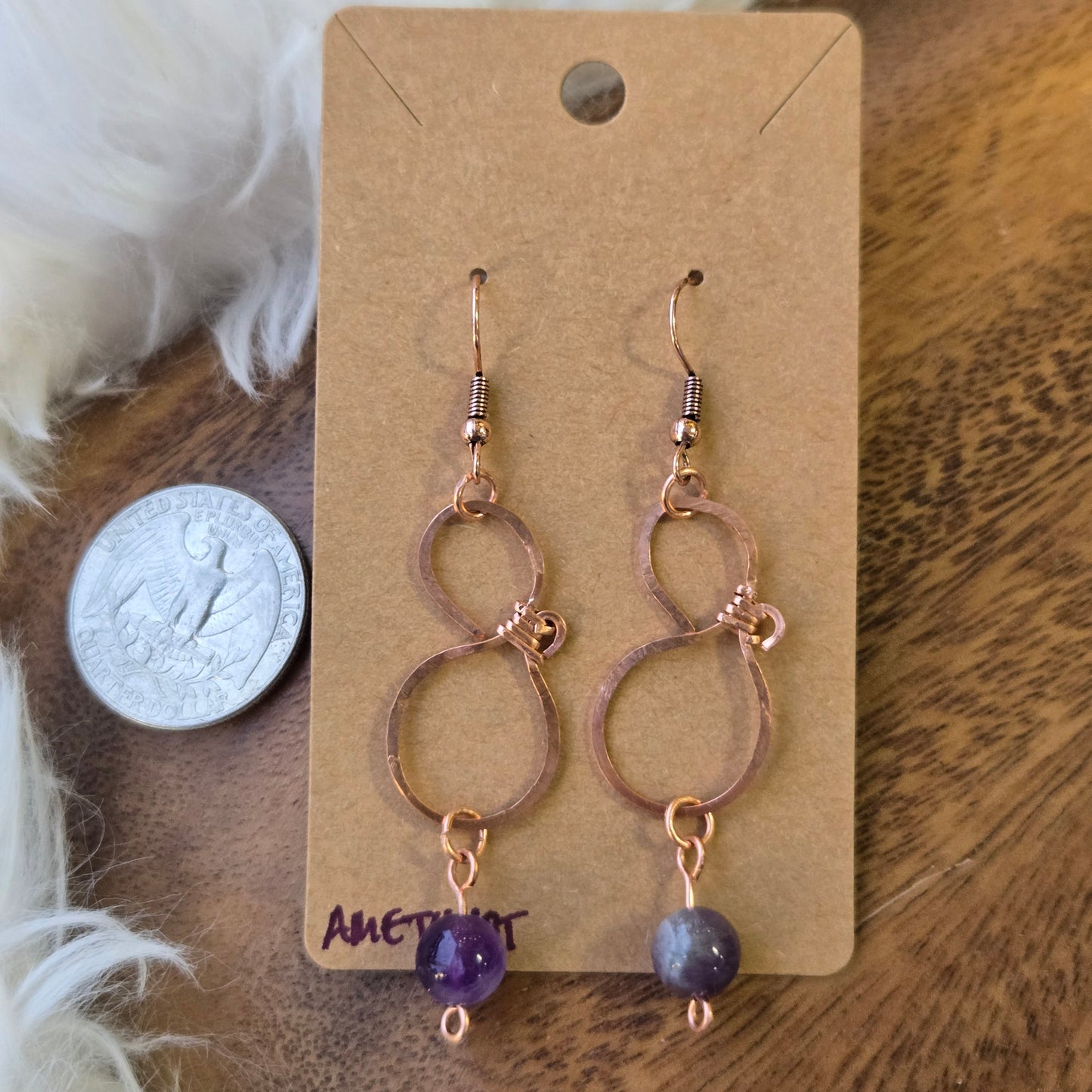 Amethyst Figure 8 Earrings 1349