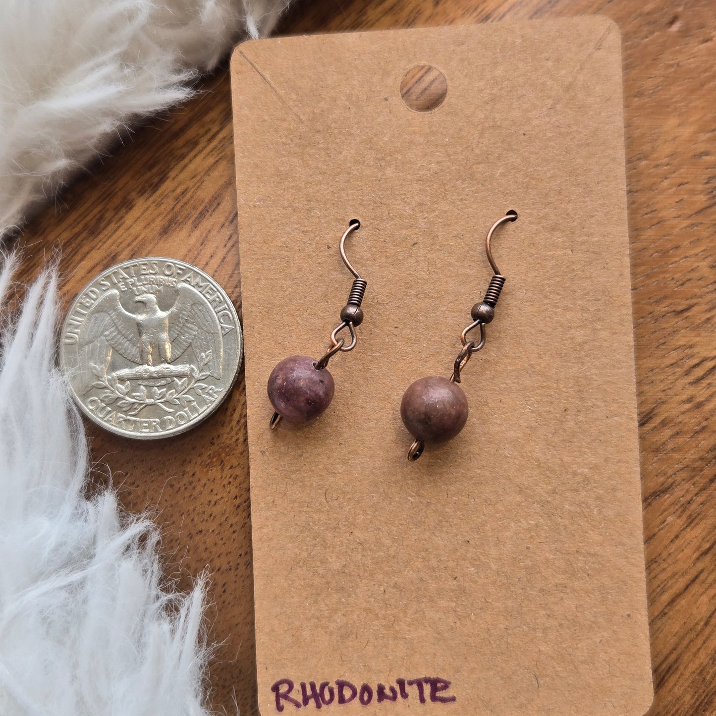 Rhodonite Earrings 1413