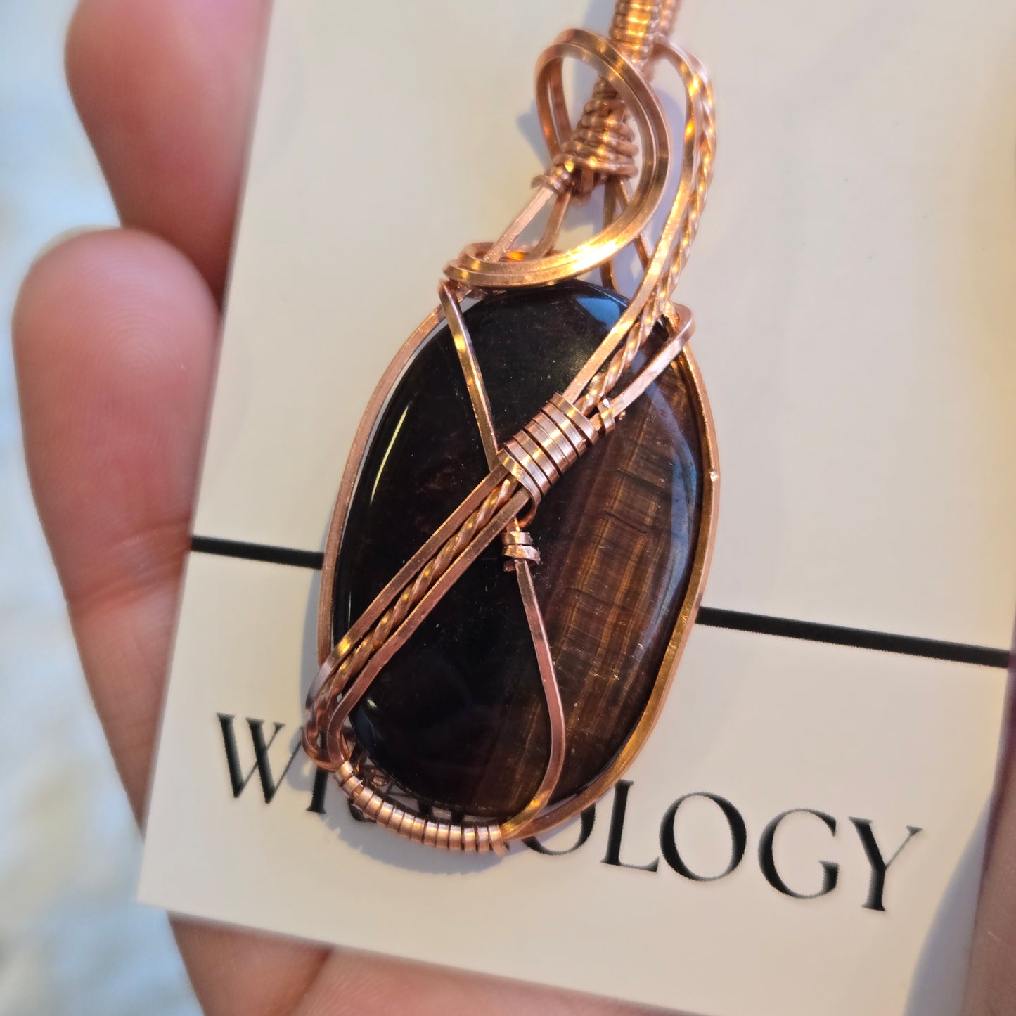 Red Tiger's Eye Pendant 1422