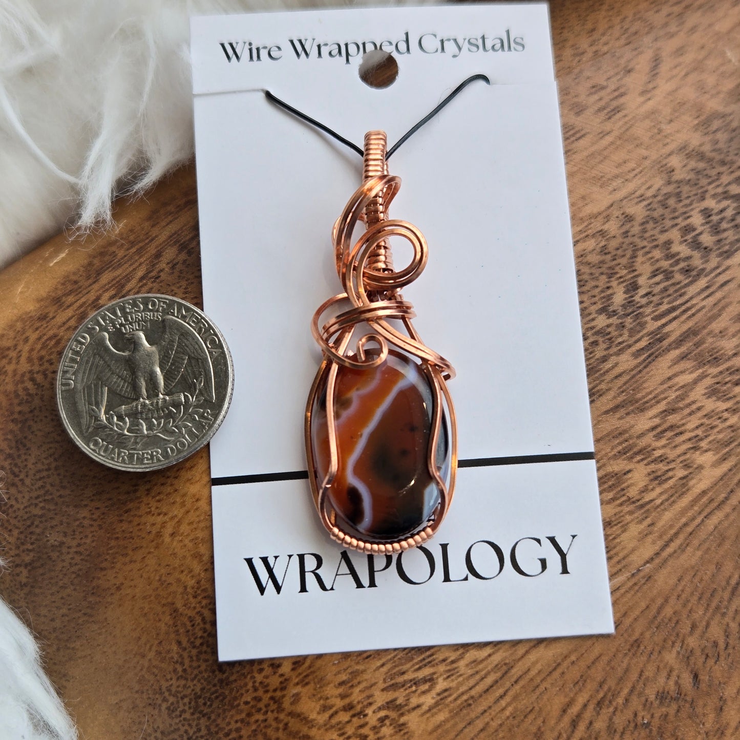 Heated Carnelian Pendant 1457