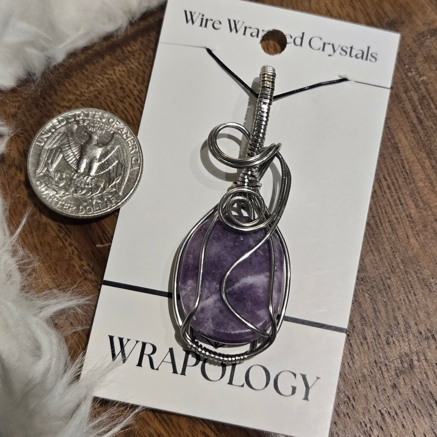 Lepidolite Pendant 1479