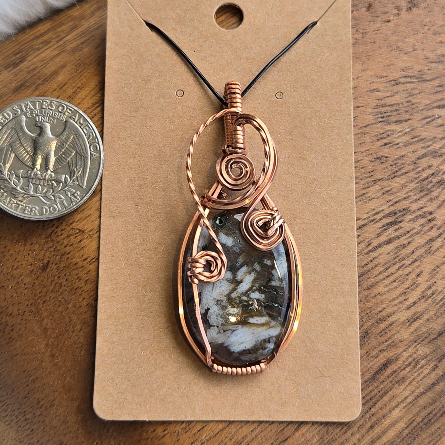 Carnelian Flower Agate Pendant 1535