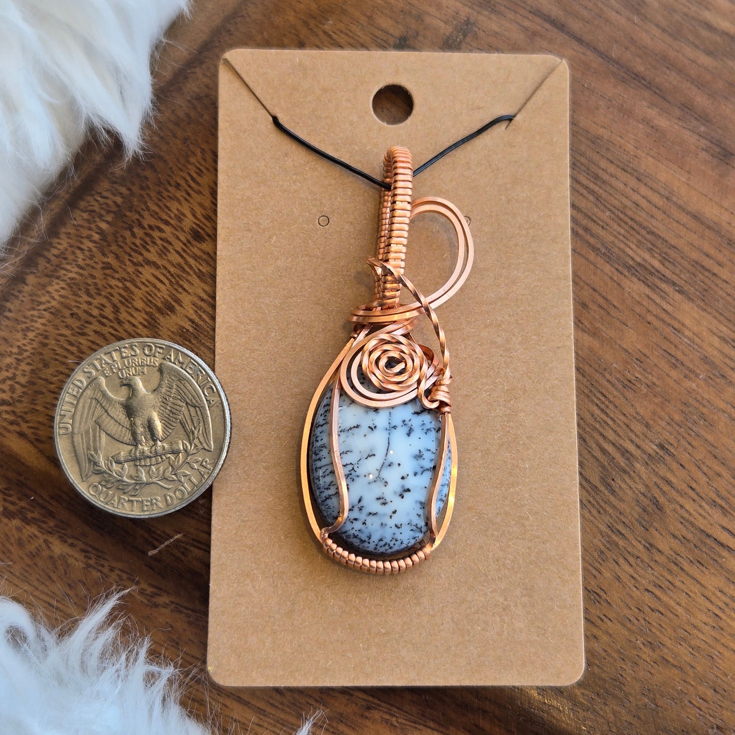 Dendritic Opal Pendant 1580