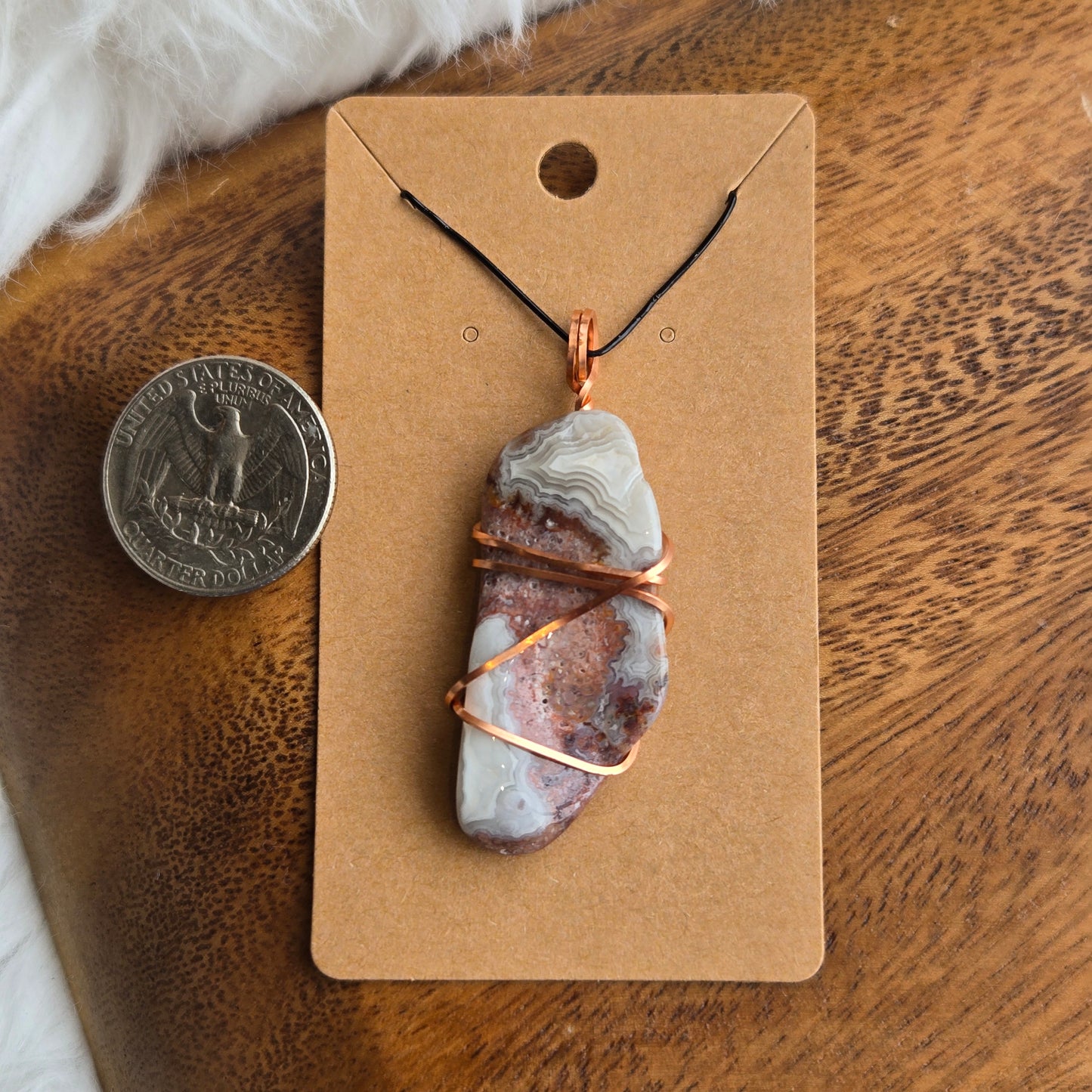 Crazy Lace Agate Pendant 1583