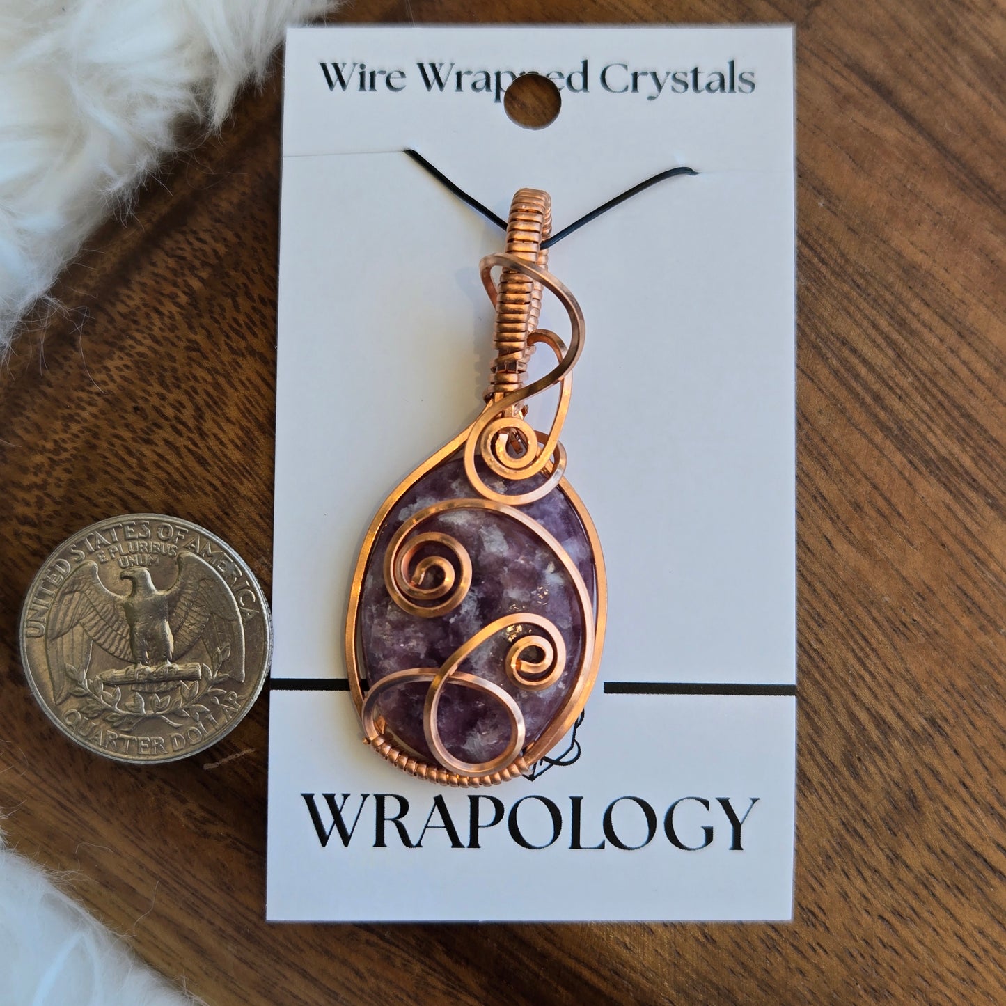 Lepidolite Pendant 1591