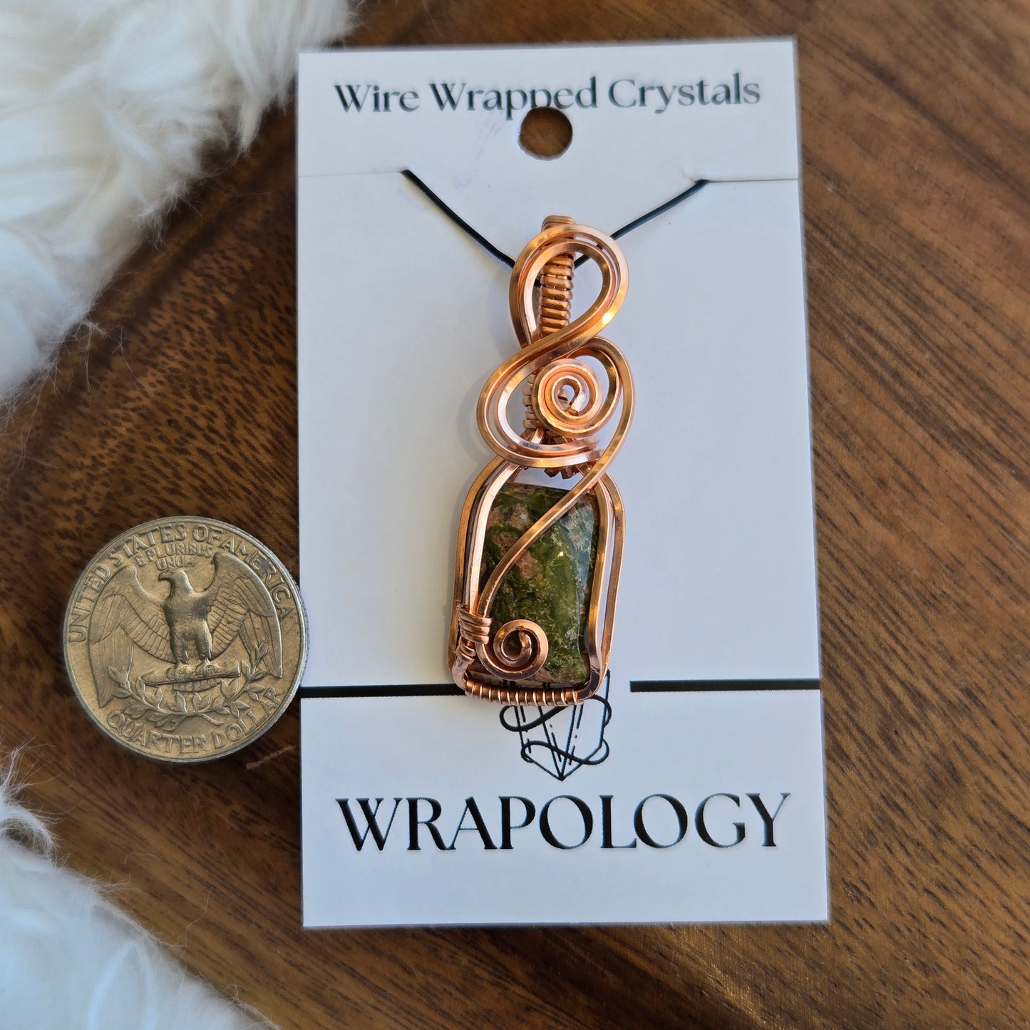 Unakite Jasper Pendant 1593