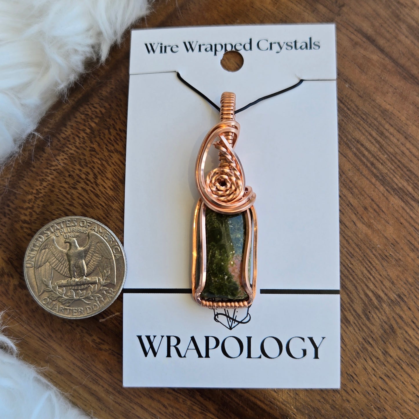 Unakite Jasper Pendant 1597