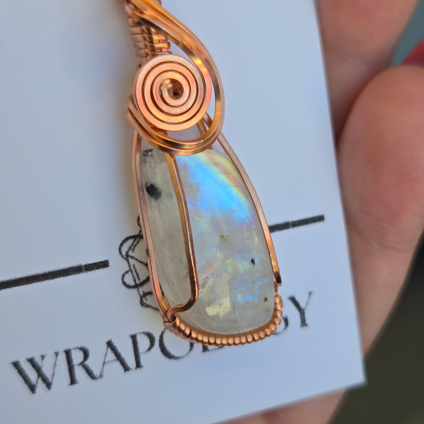 Rainbow Moonstone Pendant 1598