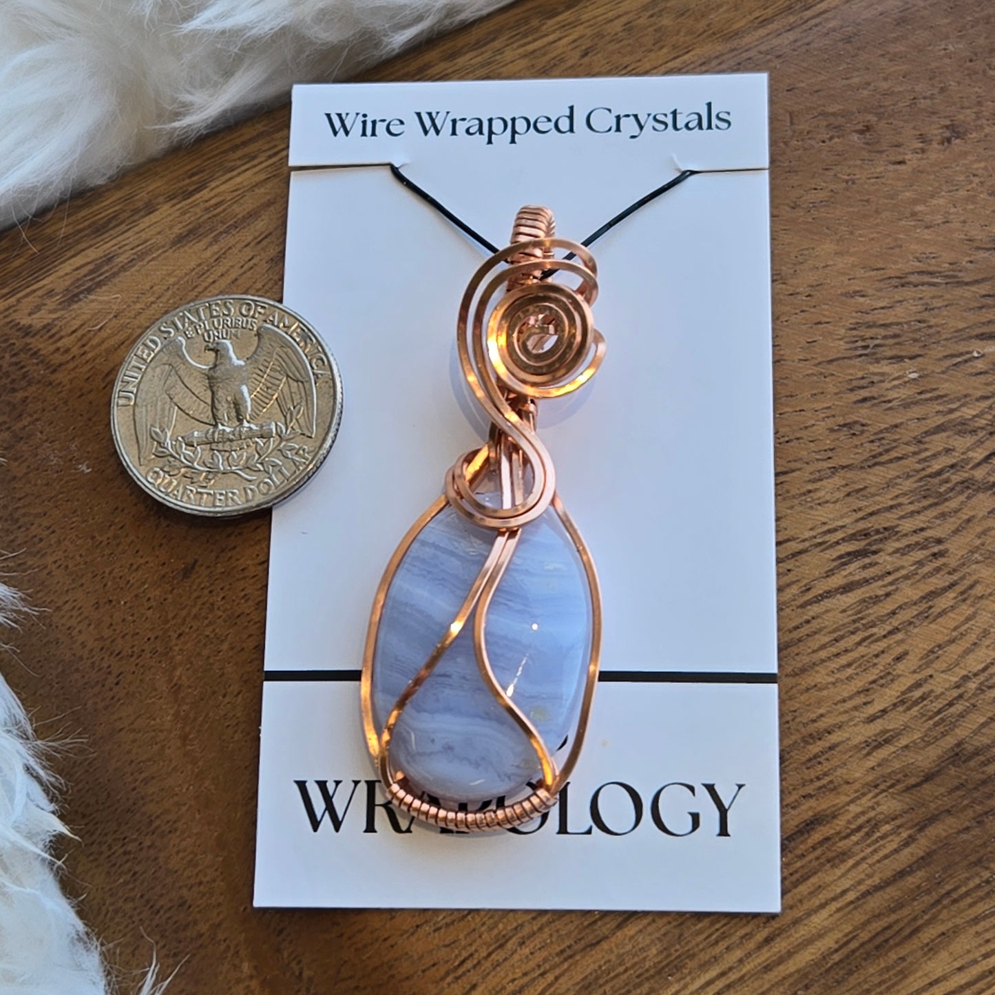 Blue Lace Agate Pendant 1615