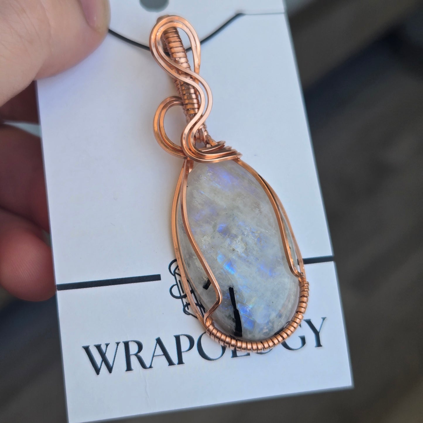 Rainbow Moonstone Pendant 1707