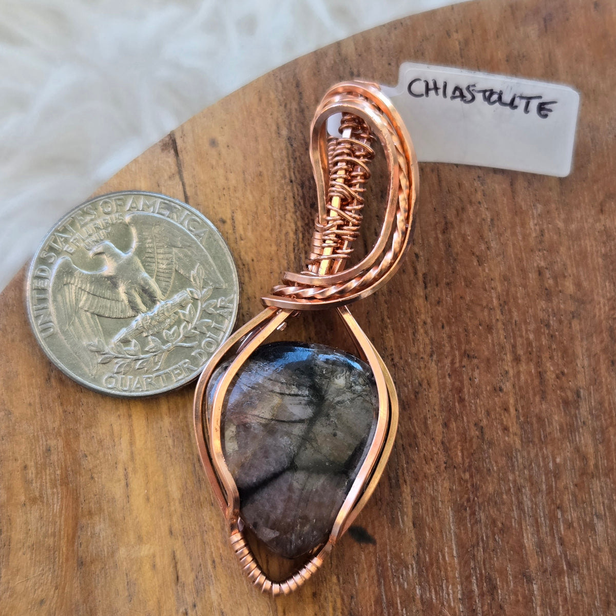 Chiastolite Pendant 1777