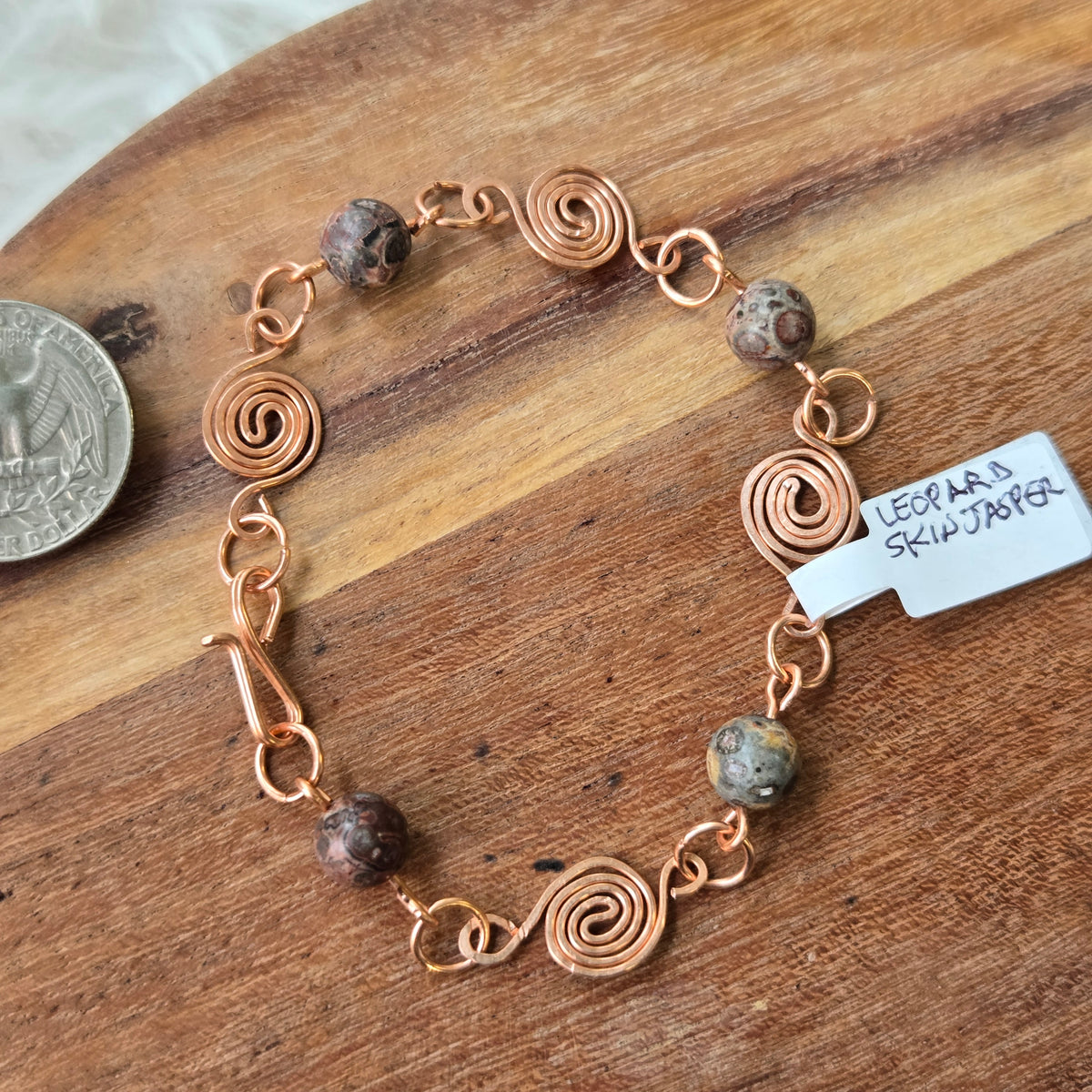 Leopard Skin Jasper Bracelet 1789