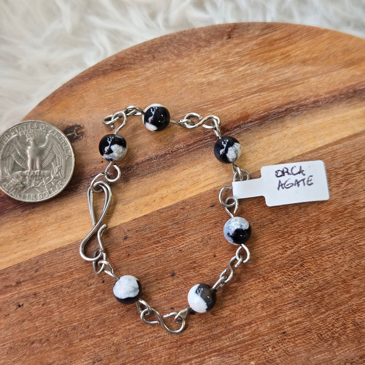 Orca Agate Bracelet 1788