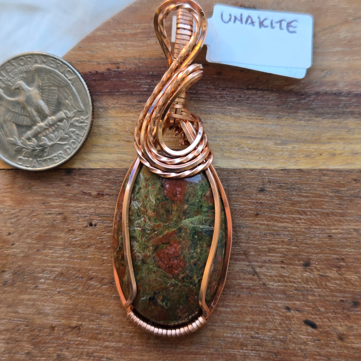 Unakite Pendant 1797