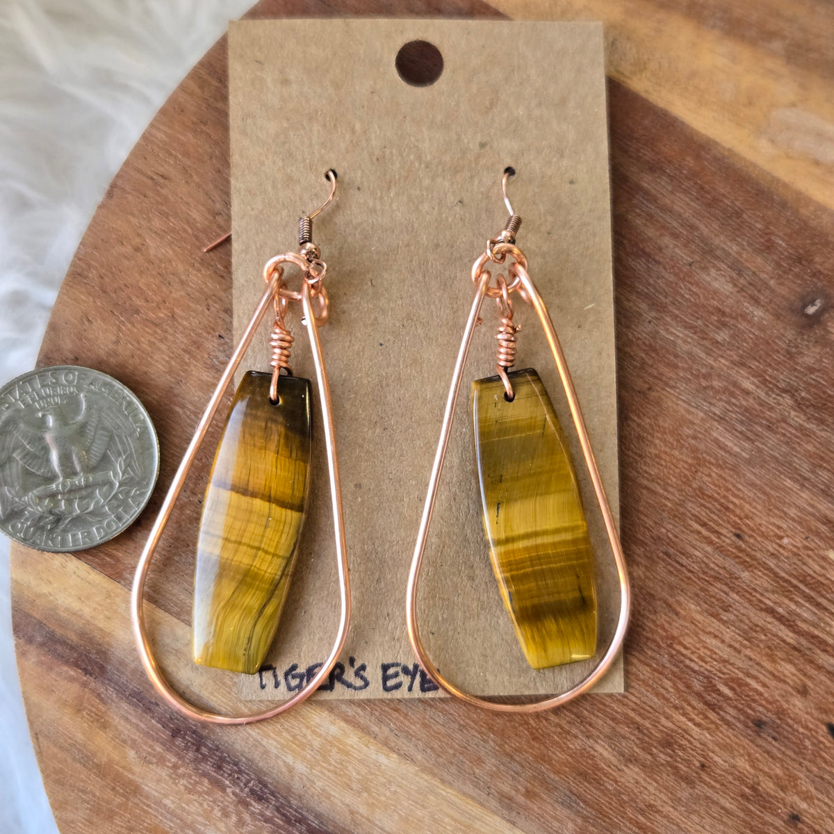 Tiger's Eye Earrings 1807