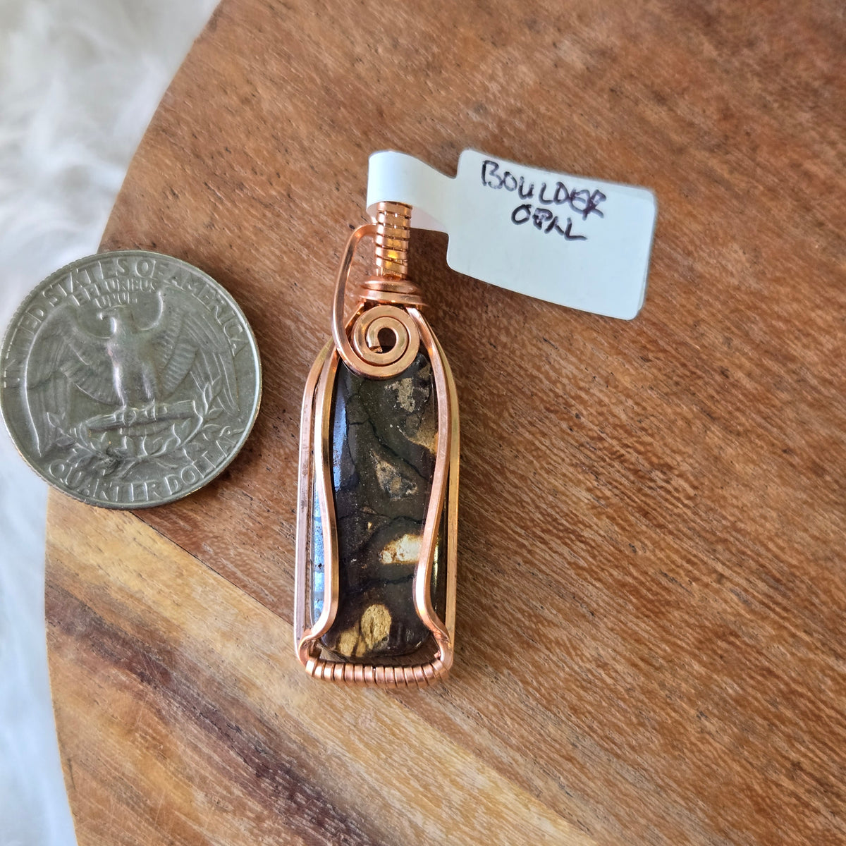 Boulder Opal Pendant 1805