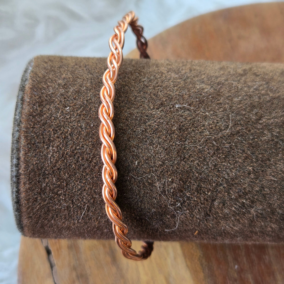 7" Copper Woven Bracelet 1830