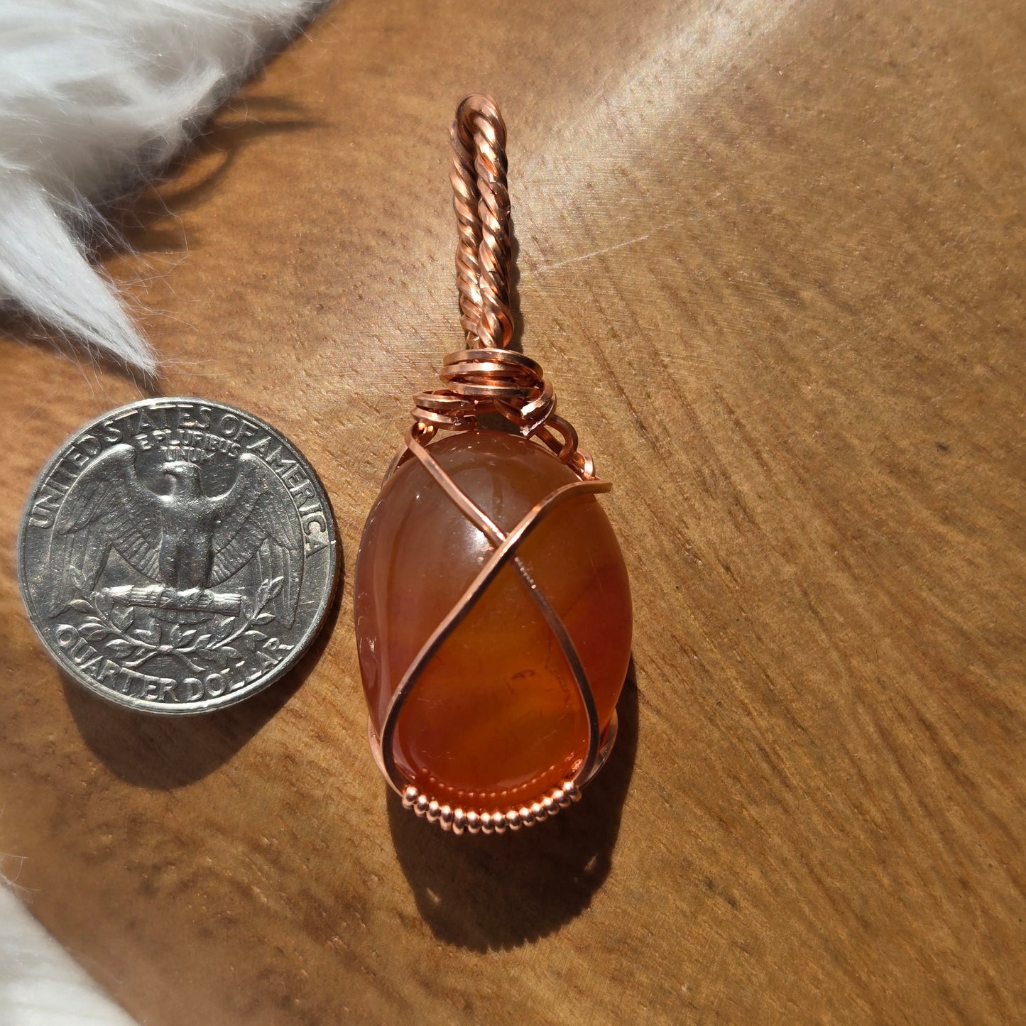 Carnelian Agate Pendant 1018