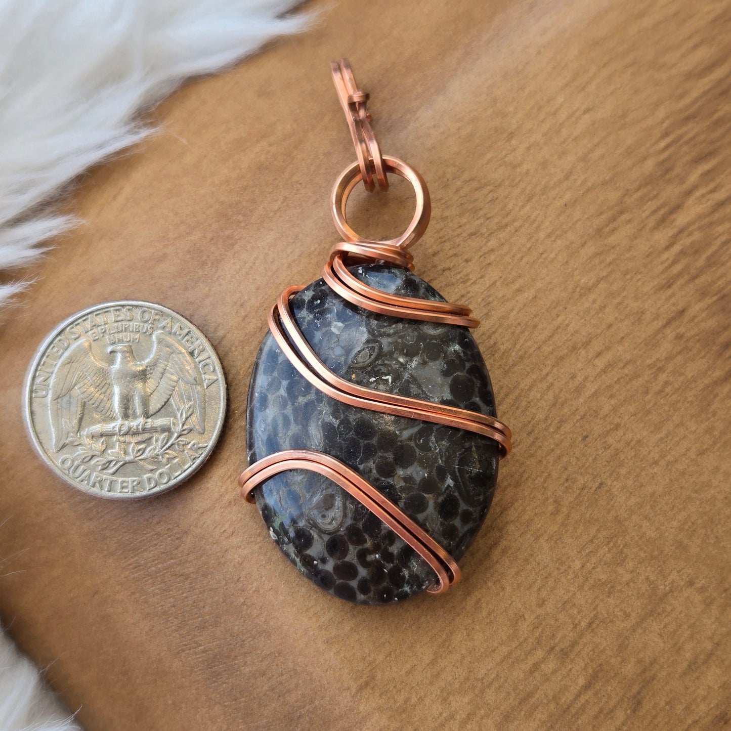 Kambaba Jasper Pendant 1017