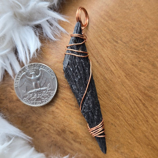 Black Kyanite Pendant 911