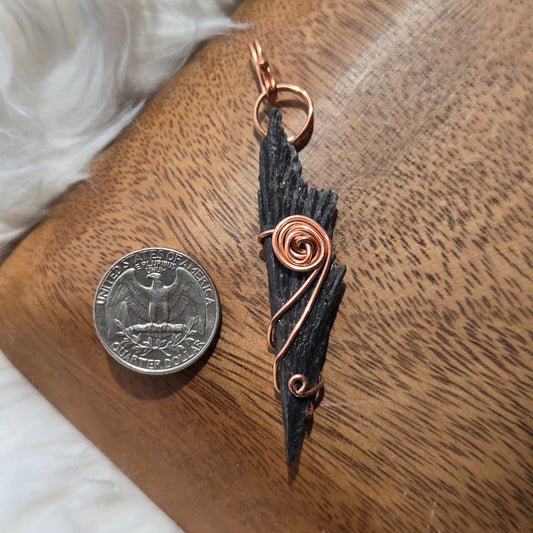 Black Kyanite Pendant 917