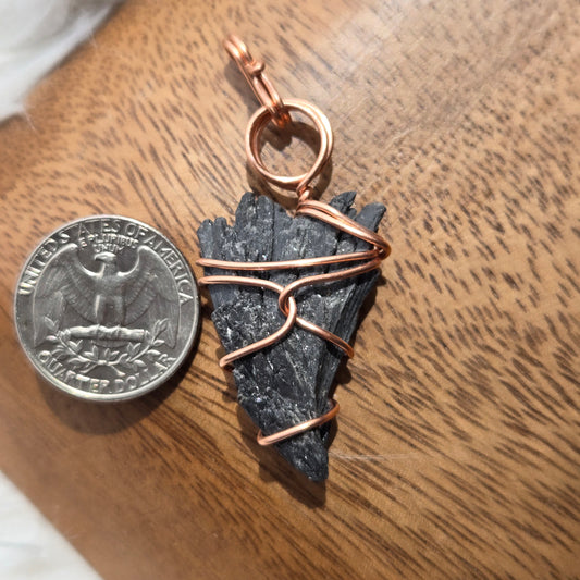 Black Kyanite Pendant 919