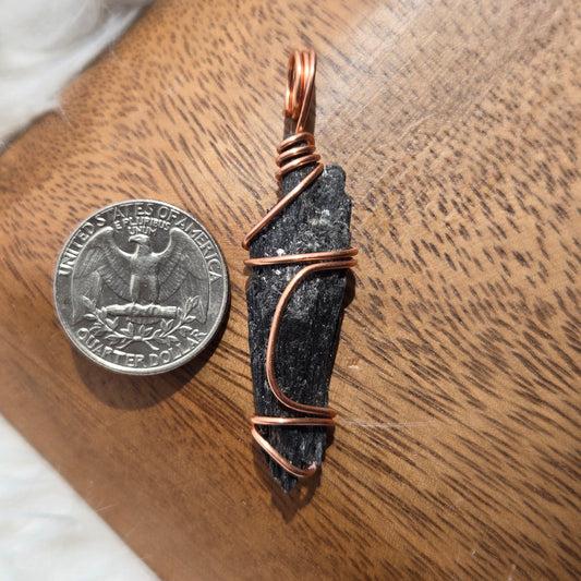 Black Kyanite Pendant 918