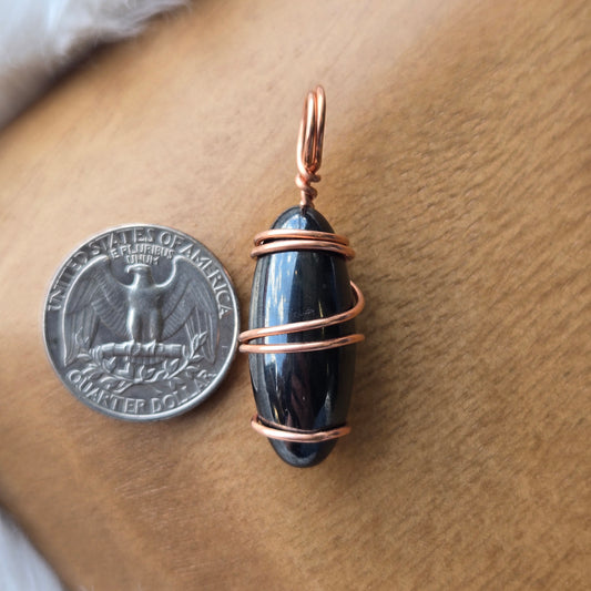 Hematite Teardrop Pendant 907
